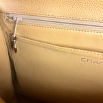 Chanel Beige Calfskin Kelly Top Handle Bag 2001