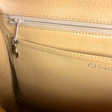 Chanel Beige Calfskin Kelly Top Handle Bag 2001