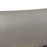 Prada Grey Saffiano Leather Cuir Pattina Crossbody