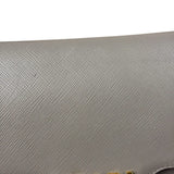 Prada Grey Saffiano Leather Cuir Pattina Crossbody