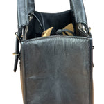 Balenciaga Black Leather papier A4 Tote Bag