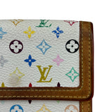 Louis Vuitton White Murakami Compact Wallet