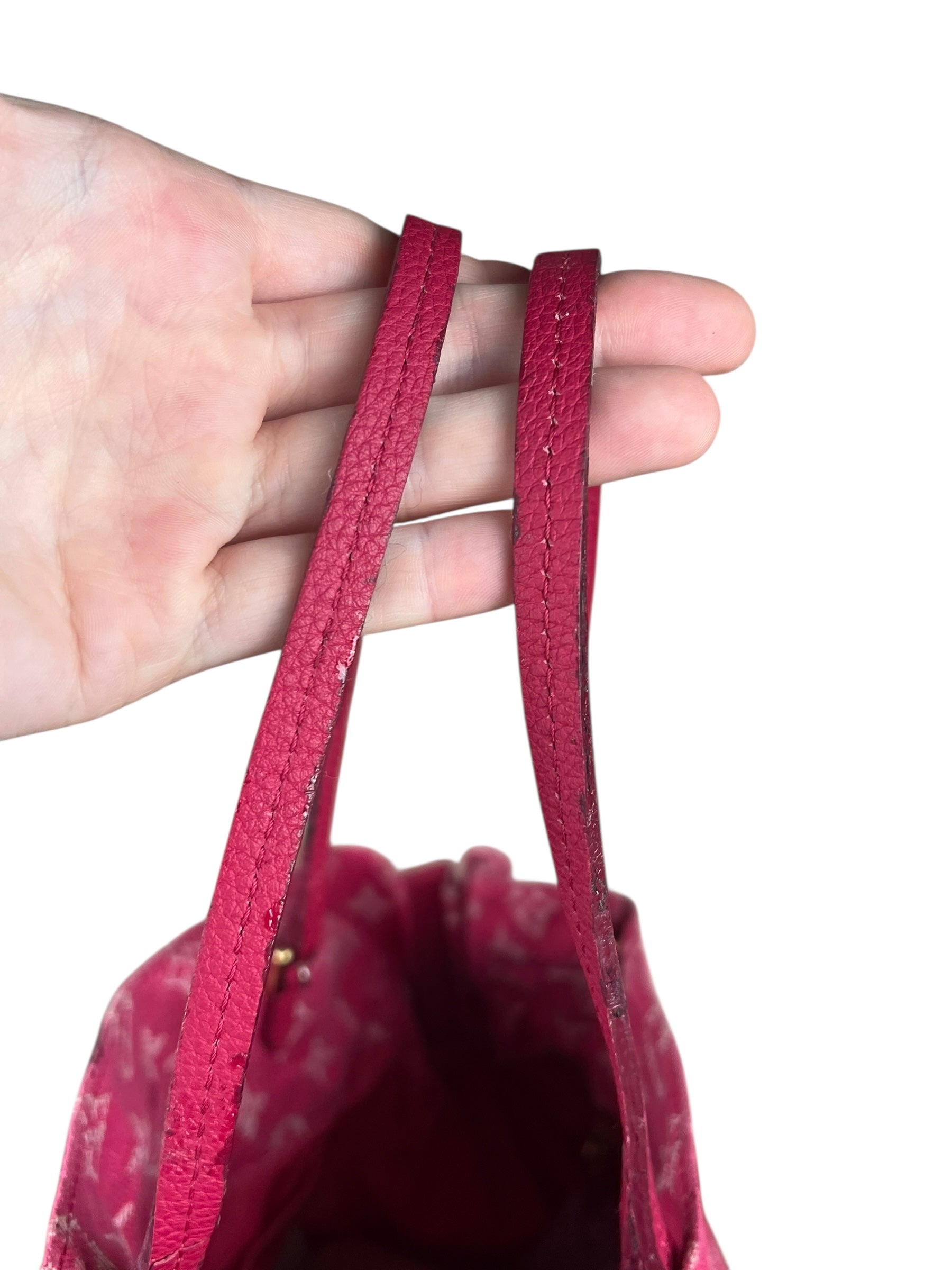 Louis Vuitton Monogram Denim Noefull MM Tote Pink