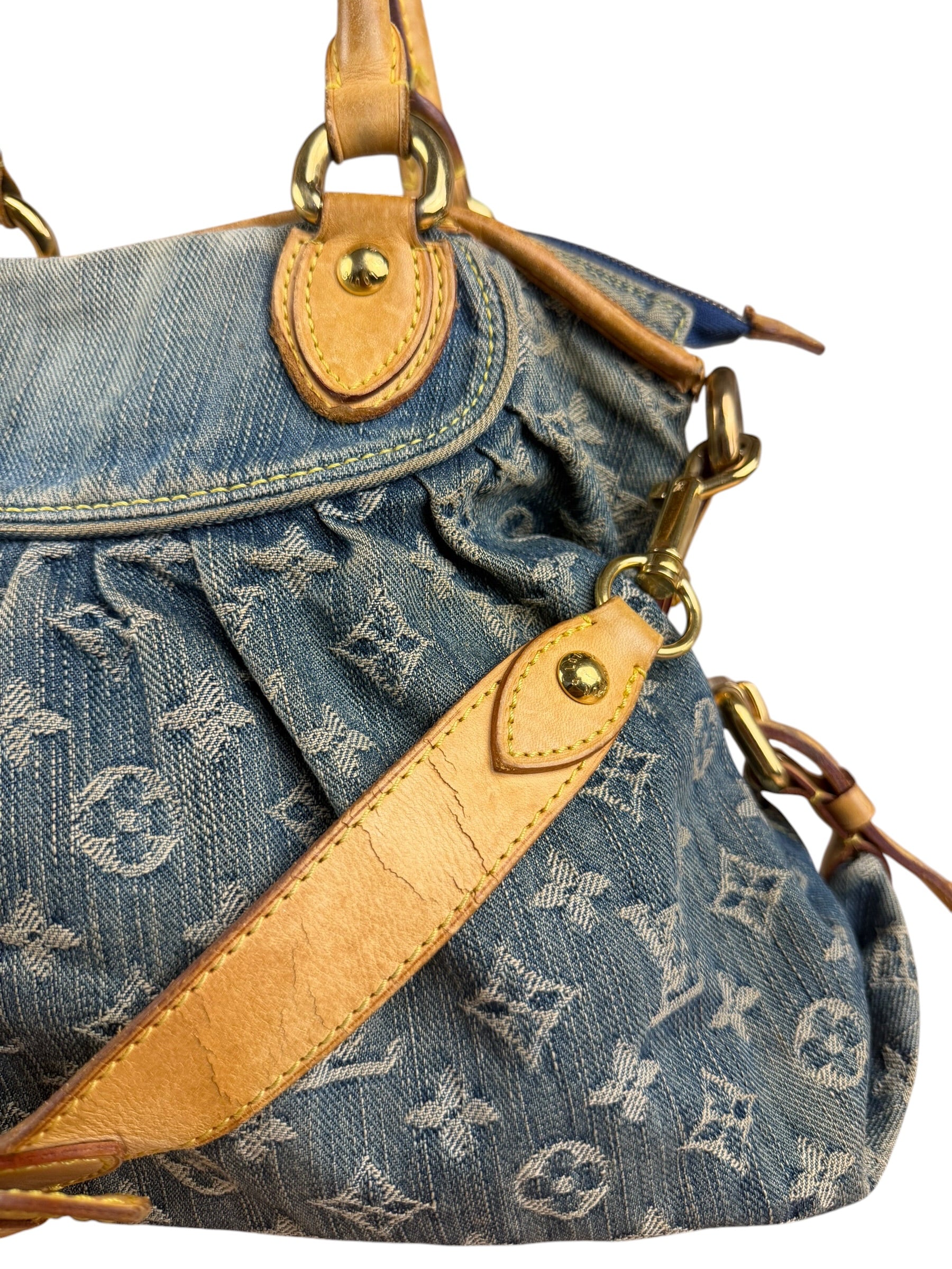 Louis Vuitton Blue Denim Monogram Neo Cabby Two-Way Bag MM