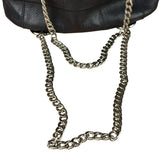 Chanel Black Caviar Chocolate Bar Shoulder Bag