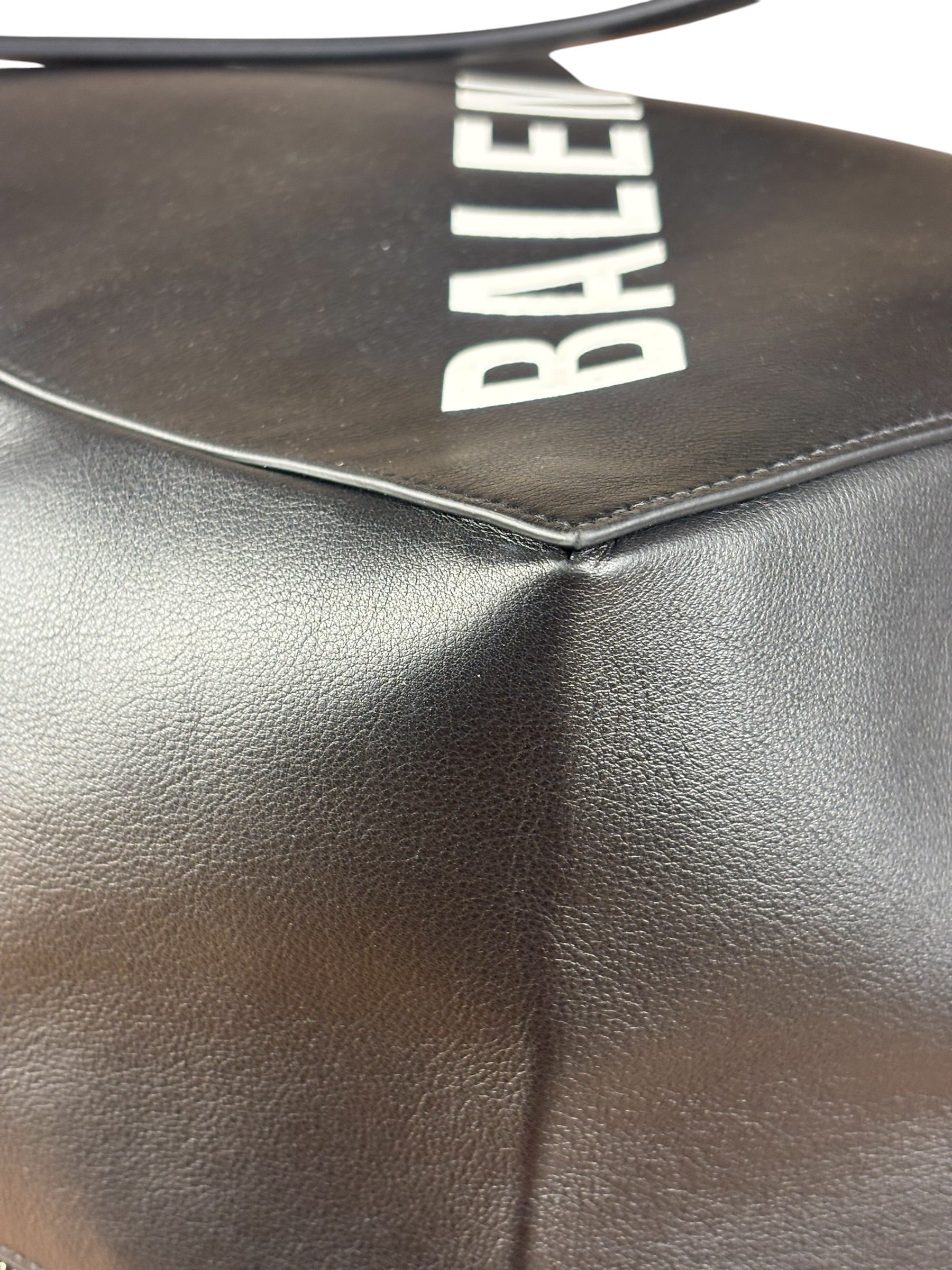 Balenciaga Black Leather Giant Box Bag