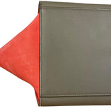 Celine Tricolor Trapeze Pebbled Leather Hand Bag