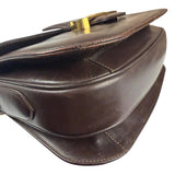 Celine Horse Carriage Dark Brown Leather Shoulder Bag