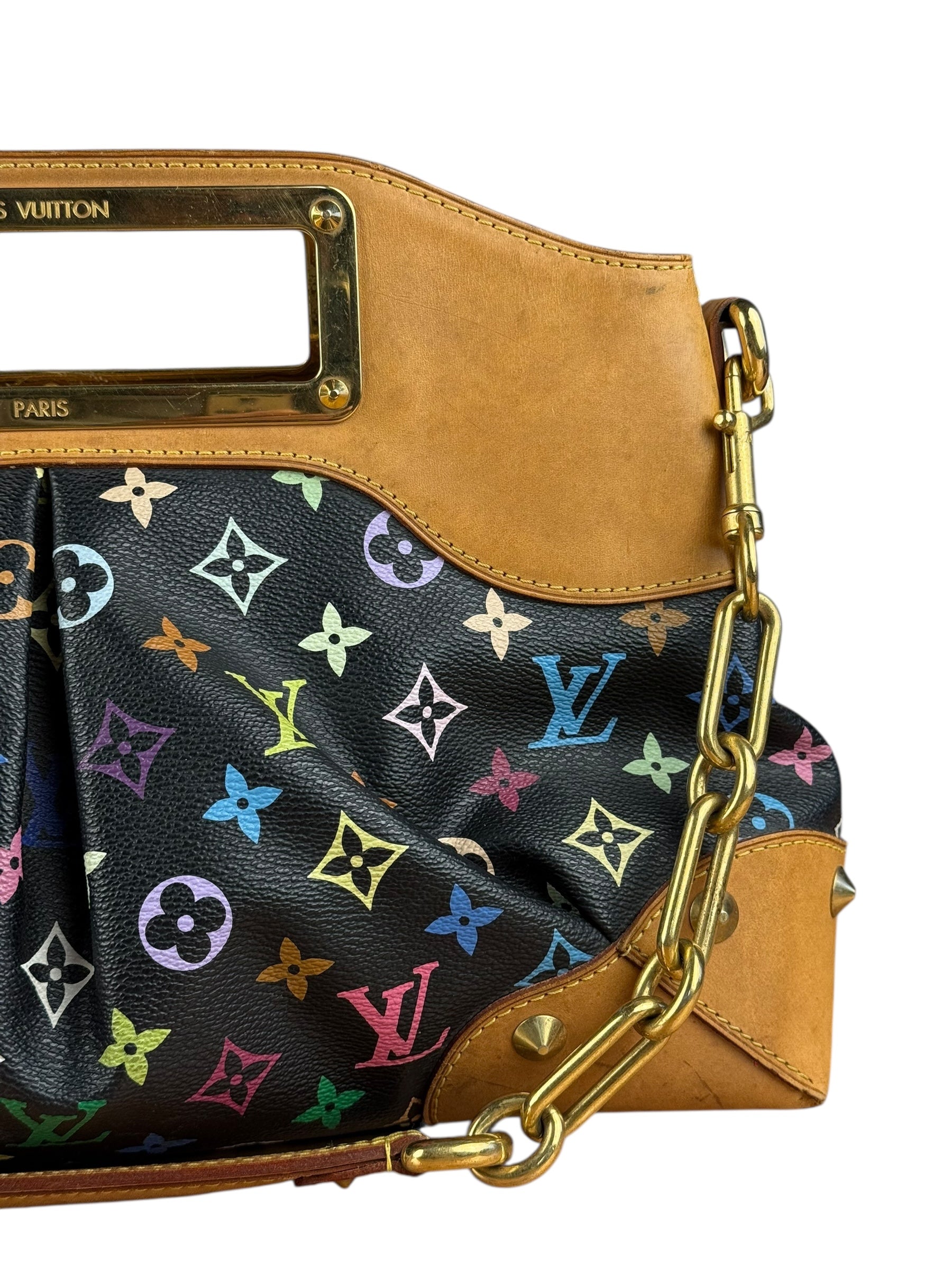 Louis Vuitton Black Murakami Judy MM Handbag