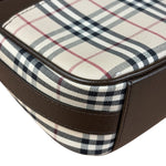 Burberry Vintage Leather Trim House Check Pochette
