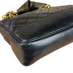 Chanel Black Lambskin Shopper Tote 90s