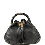 Gucci Black Leather Indy Hobo Bag