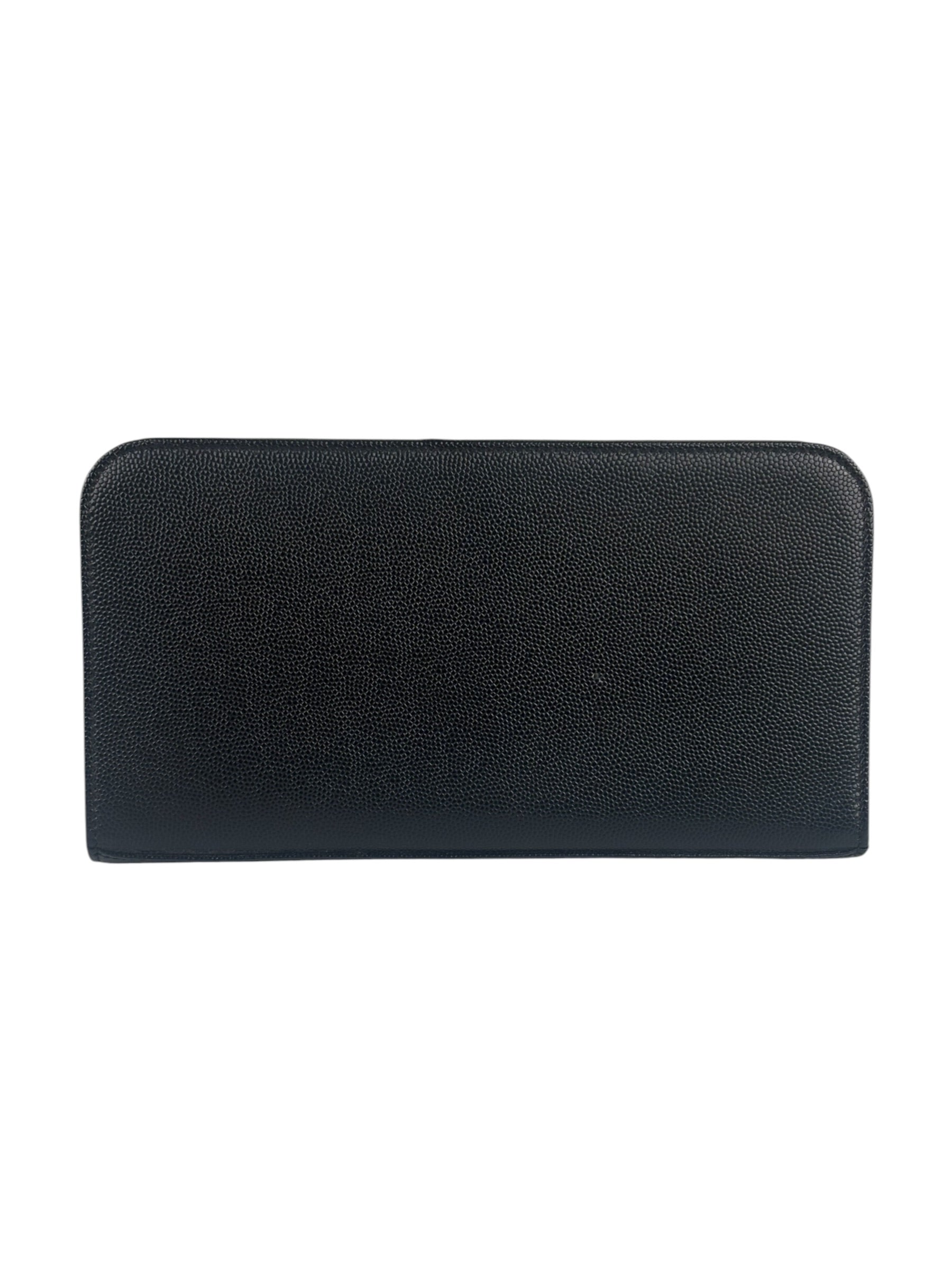 Saint Laurent Black Studded Long Wallet