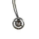 Vivienne Westwood Gunmetal 3D Marble Orb Necklace