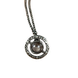 Vivienne Westwood Gunmetal 3D Marble Orb Necklace