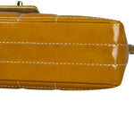 Chanel Gold Patent East West Stitch Flap Bag 2002