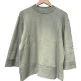 Issey Miyake Pleats Please Green Ribbed Knit Sweater