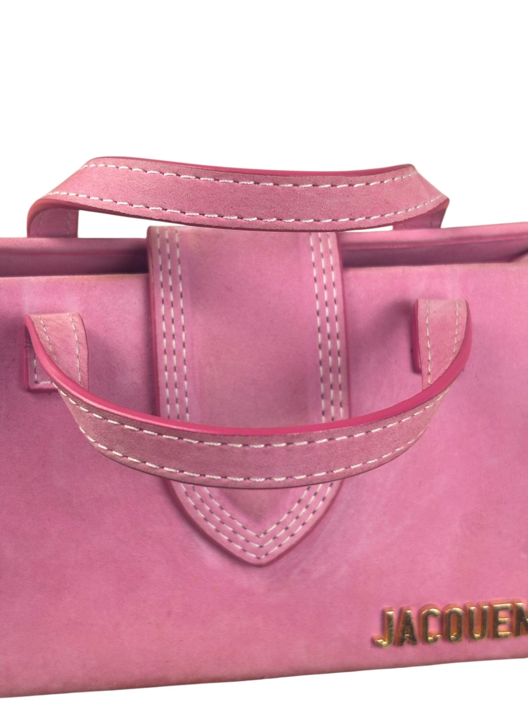 Jacquemus Pink Nubuck Le Porte Hand/Shoulder Bag