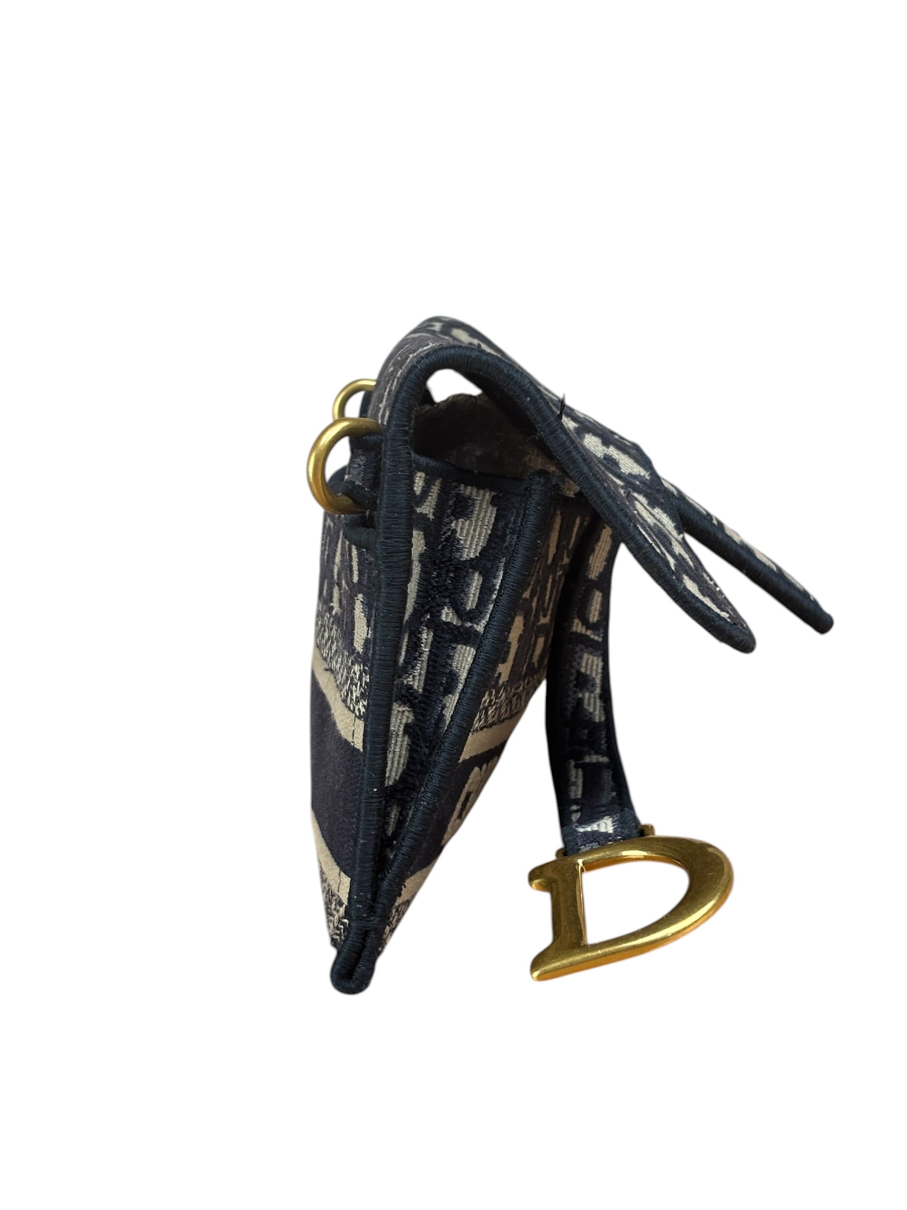 Christian Dior Oblique Slim Saddle Pouch