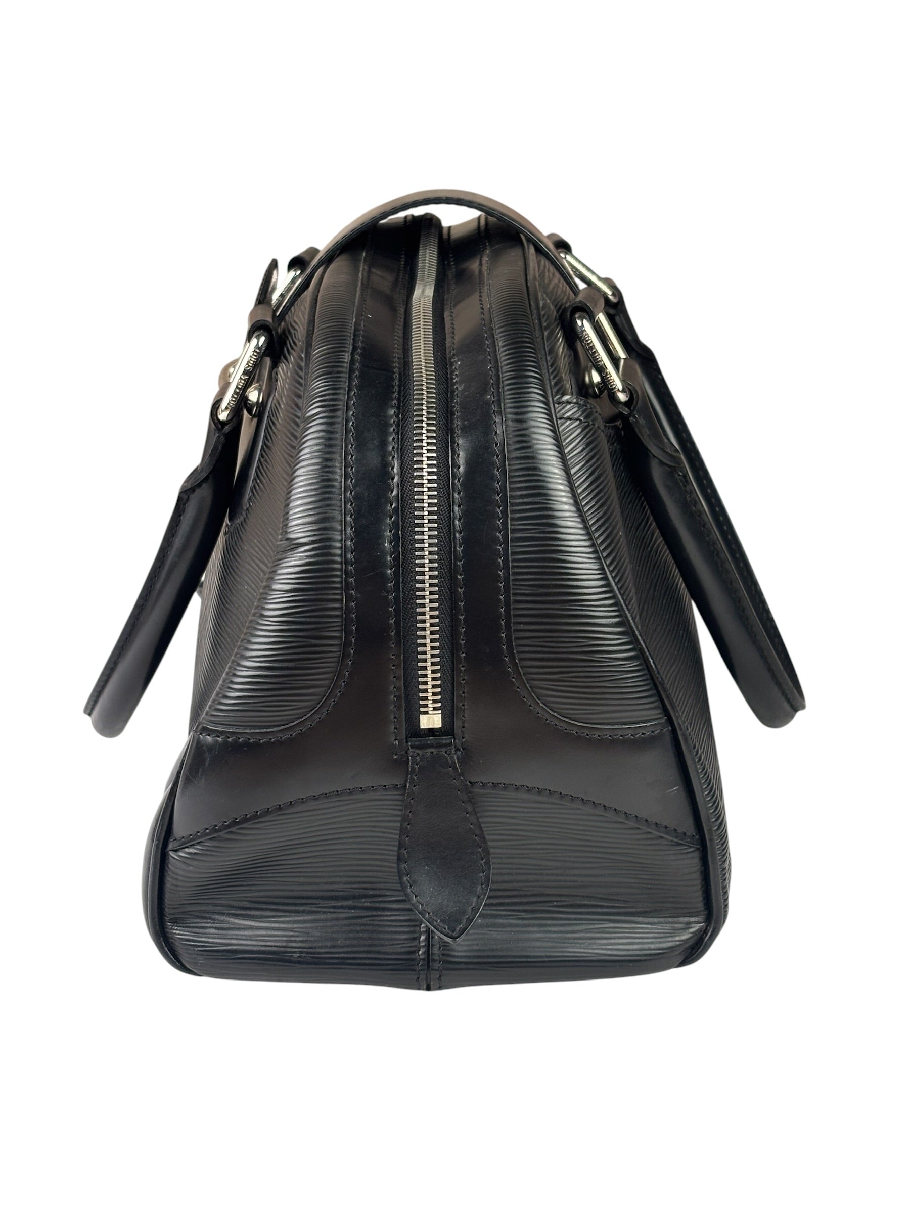 Louis Vuitton Black Epi Leather Montaigne Bowling Handbag