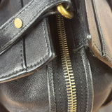 YSL Black Leather Cabas Chyc 2Way