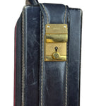 Gucci Navy Suede Vintage Briefcase