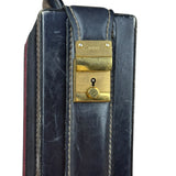 Gucci Navy Suede Vintage Briefcase