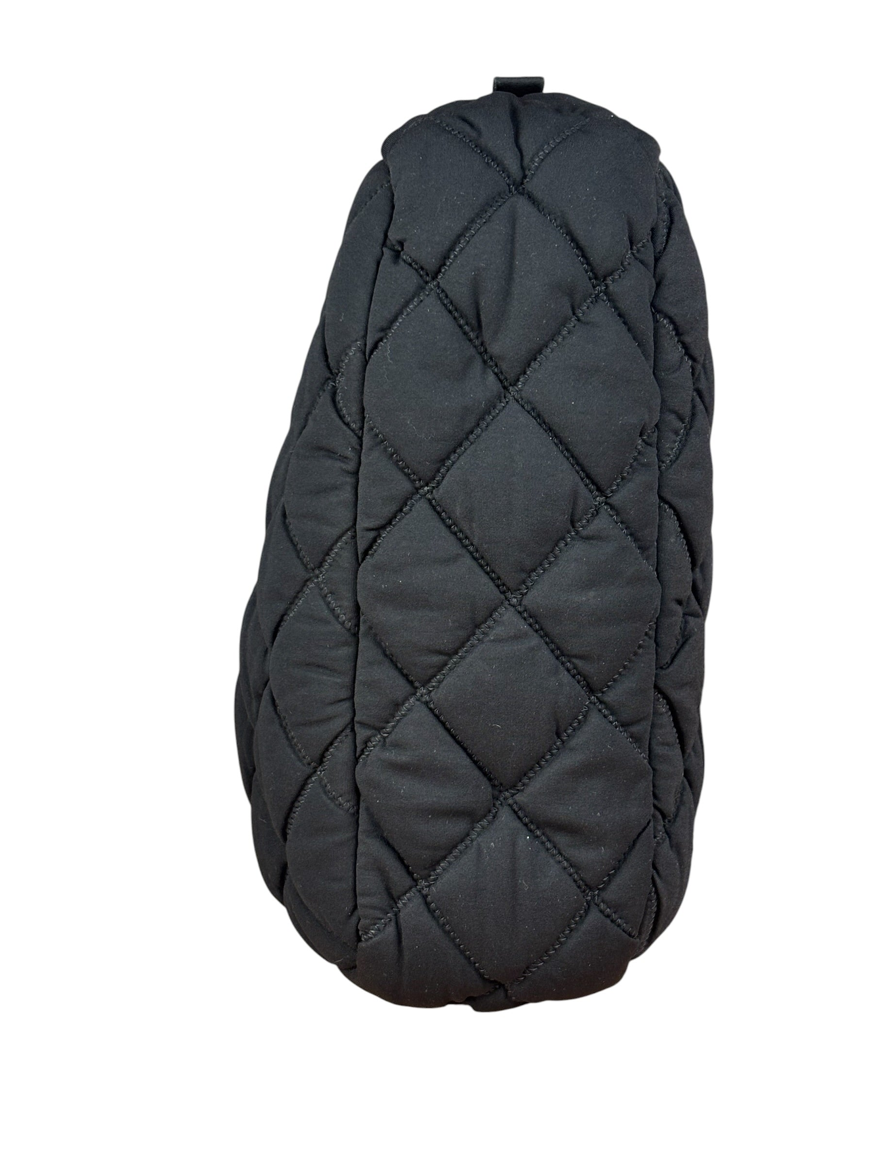 Chanel Black Quilted Satin Chain Shoulder Bag 2008