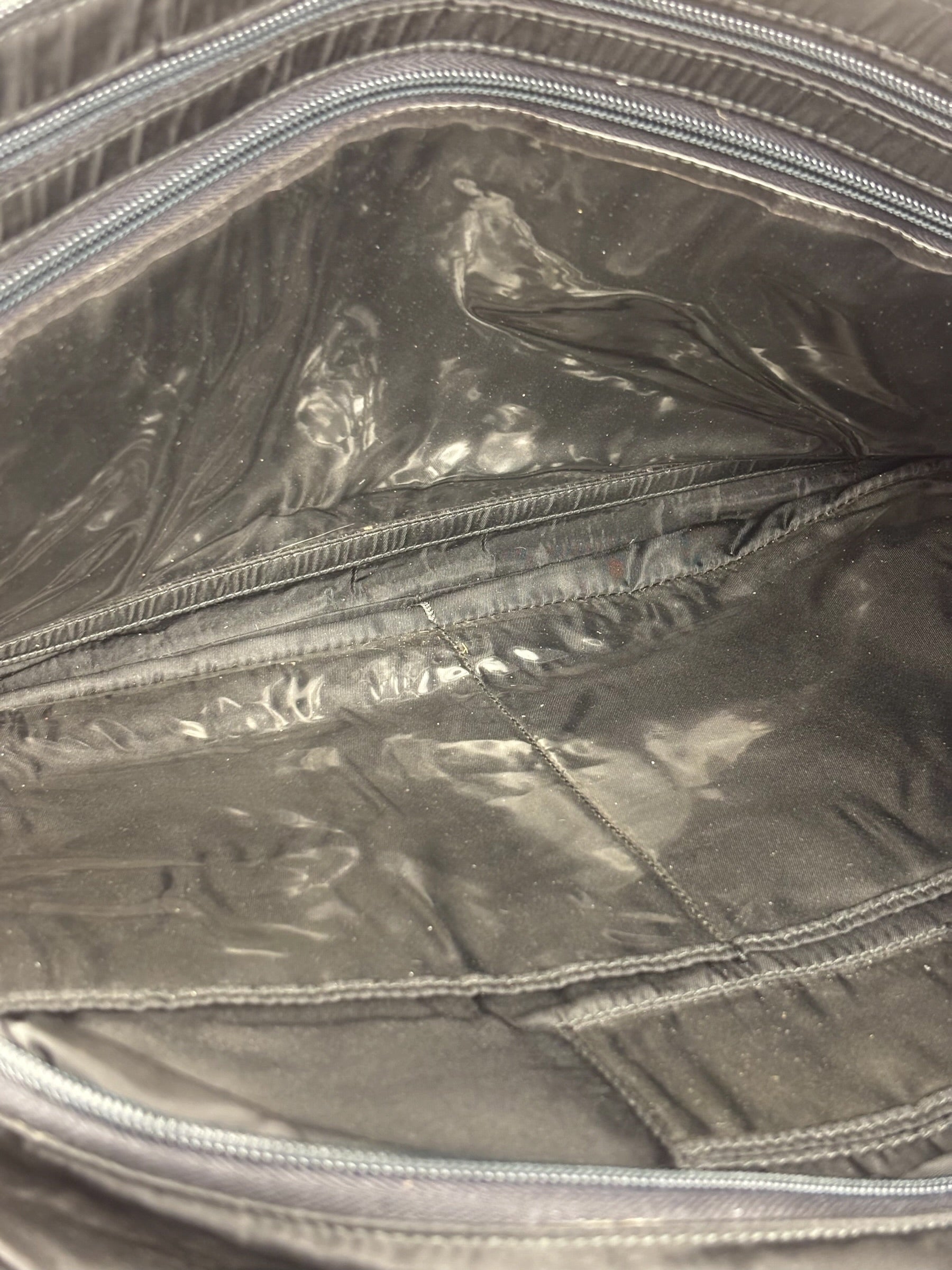 Prada Vintage Black Tessuto Nylon Travel Bag