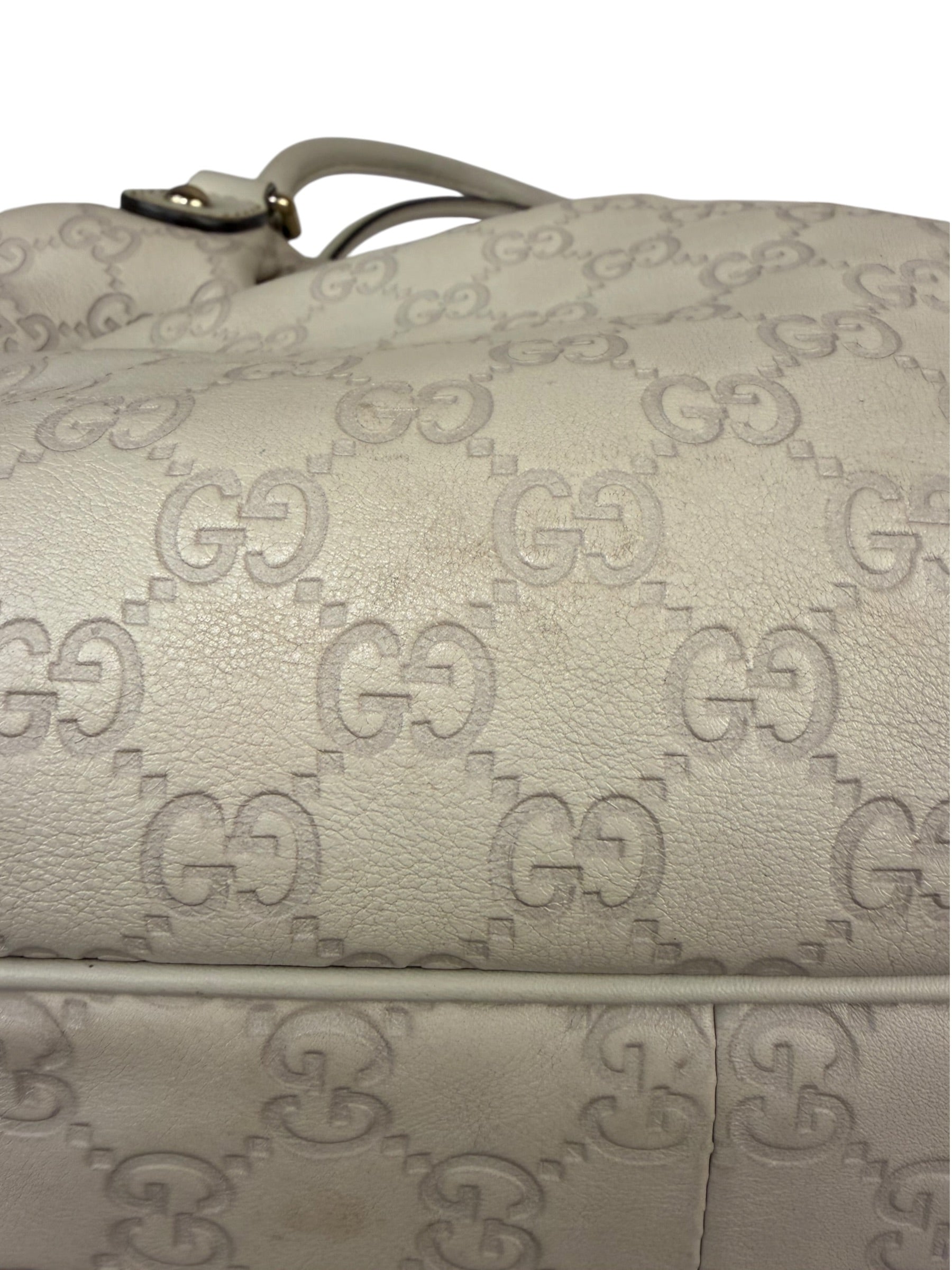 Gucci Beige Guccissima Medium Sukey Shoulder Tote