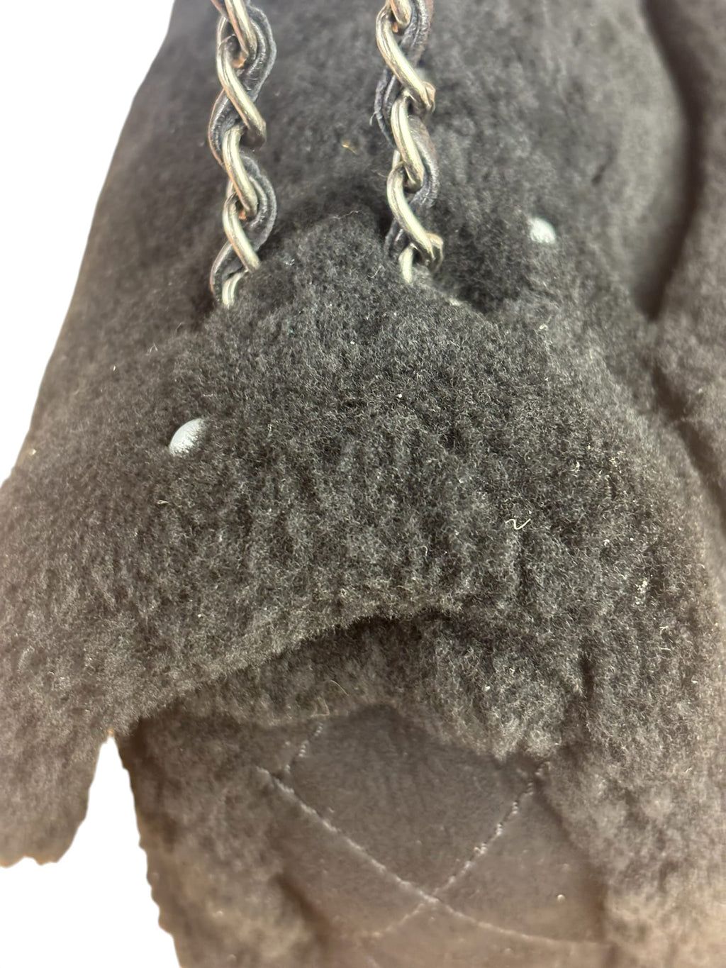 Chanel Pearl Shearling Flap Bag 2014