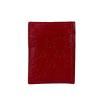 Gucci GG Red Leather Cardholder