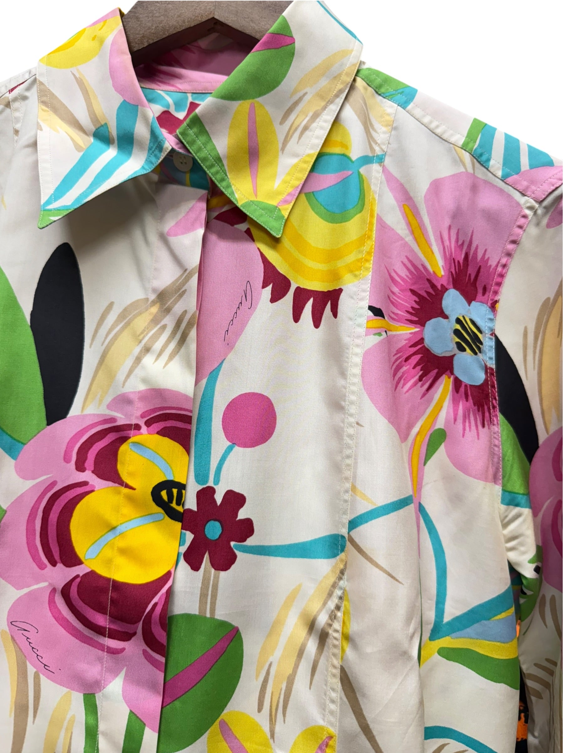 Gucci By Tom Ford 1999 Silk Button-Up Shirt