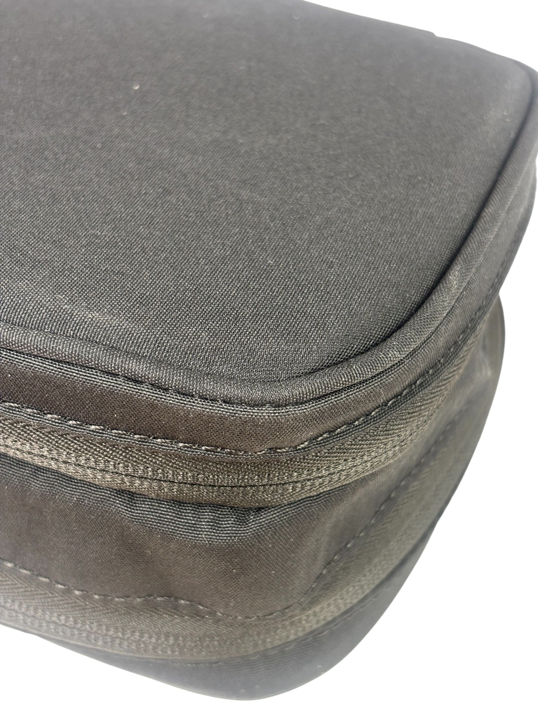 Prada Beauty Black Canvas Travel Cosmetic Pouch