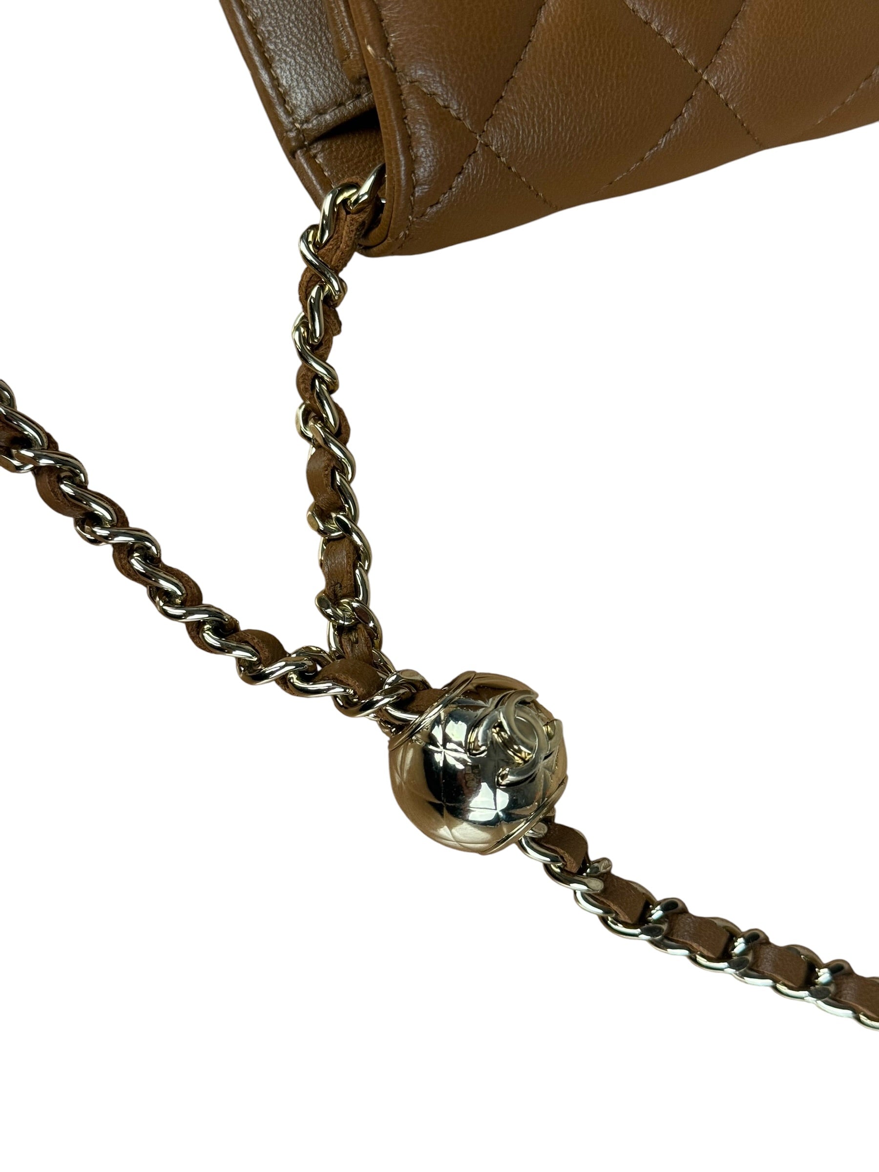Chanel Brown Quilted Leather Wallet on Chain Shoulder Bag 2026
