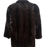 Saga Mink Vintage Black Fur Coat