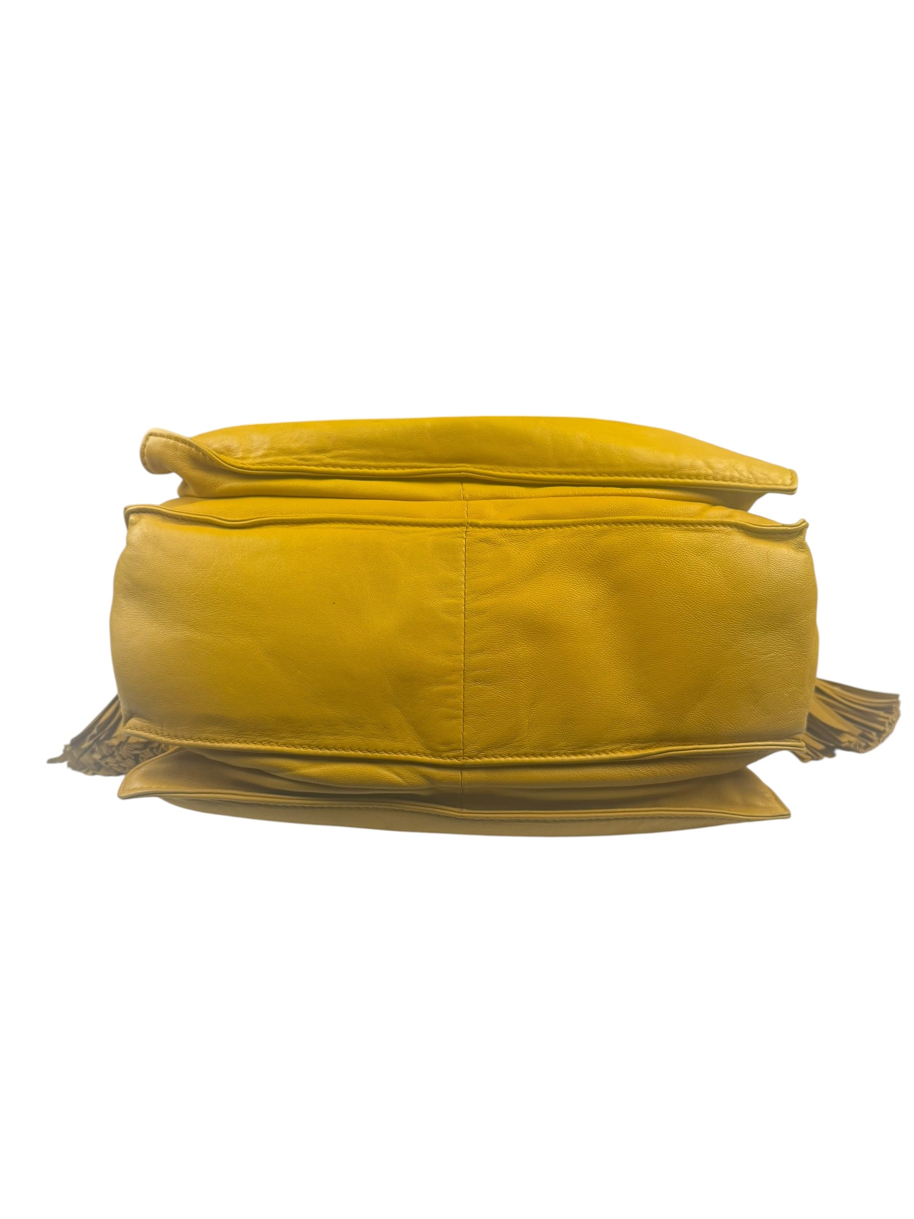 Loewe Vintage Yellow Leather Flamenco Tote Bag