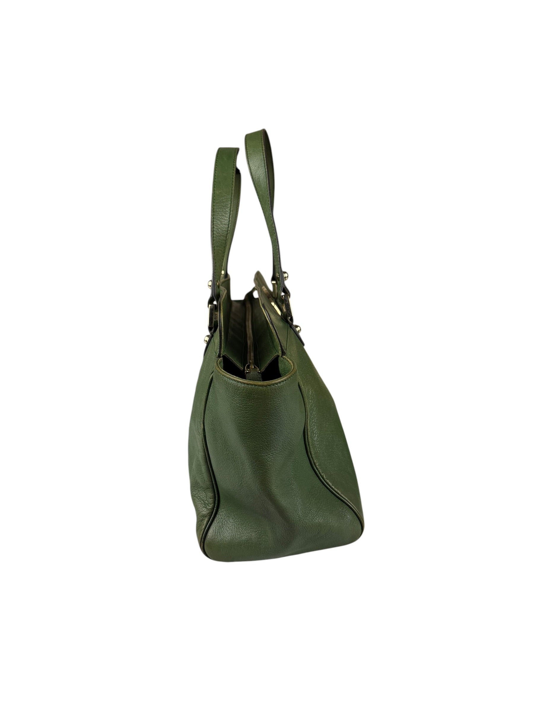 Gucci Green Leather Blondie Shoulder Bag