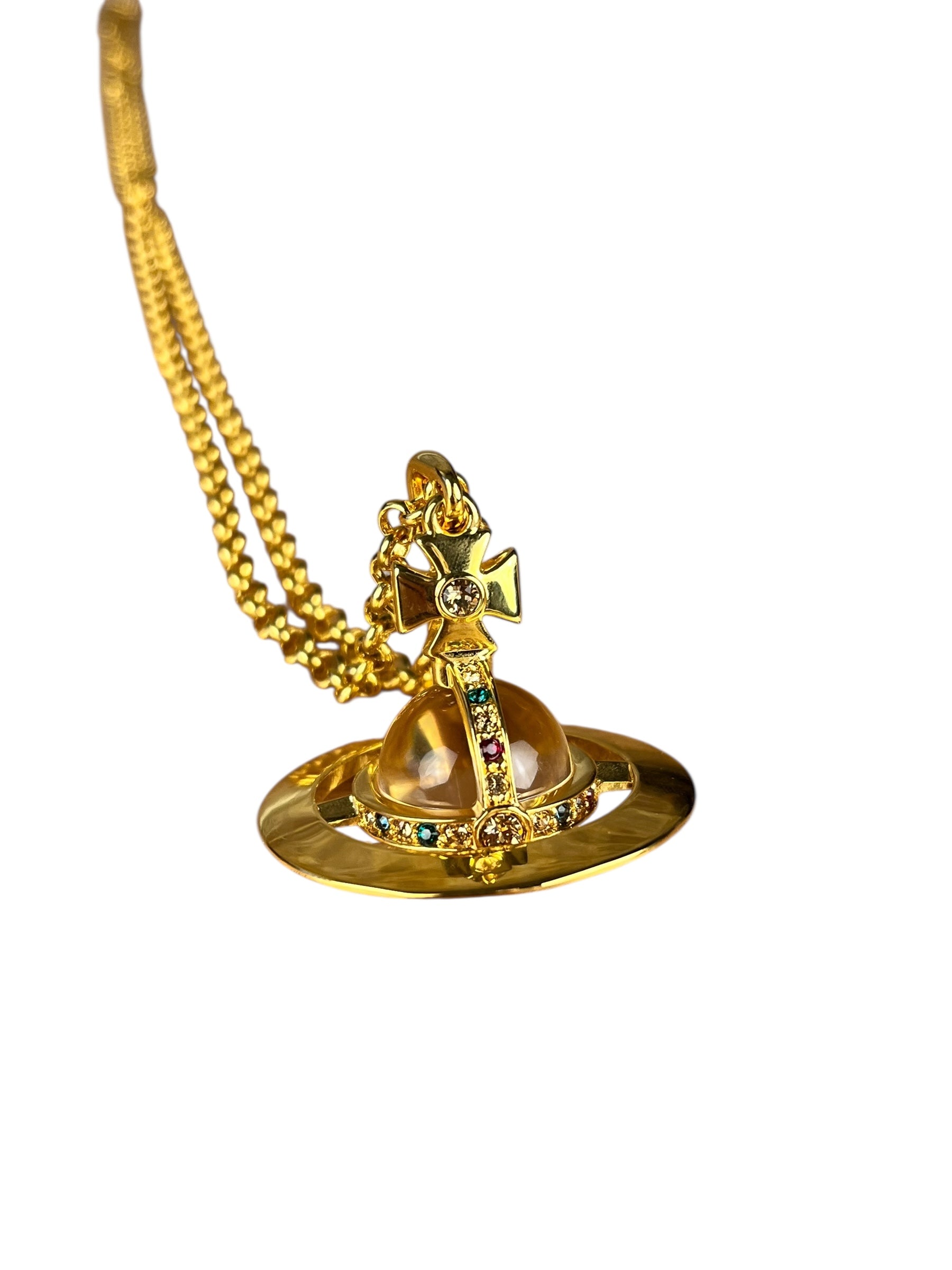 Vivienne Westwood Gold 3D Orb Necklace