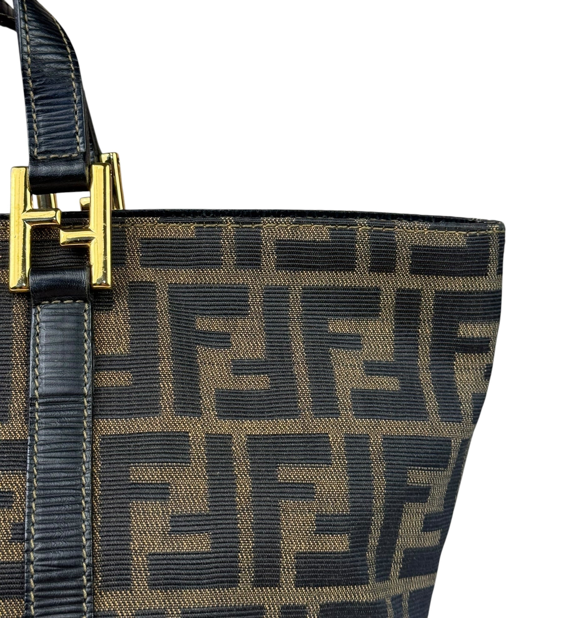 Fendi FF Vintage Zucca Print Top Handle Tote