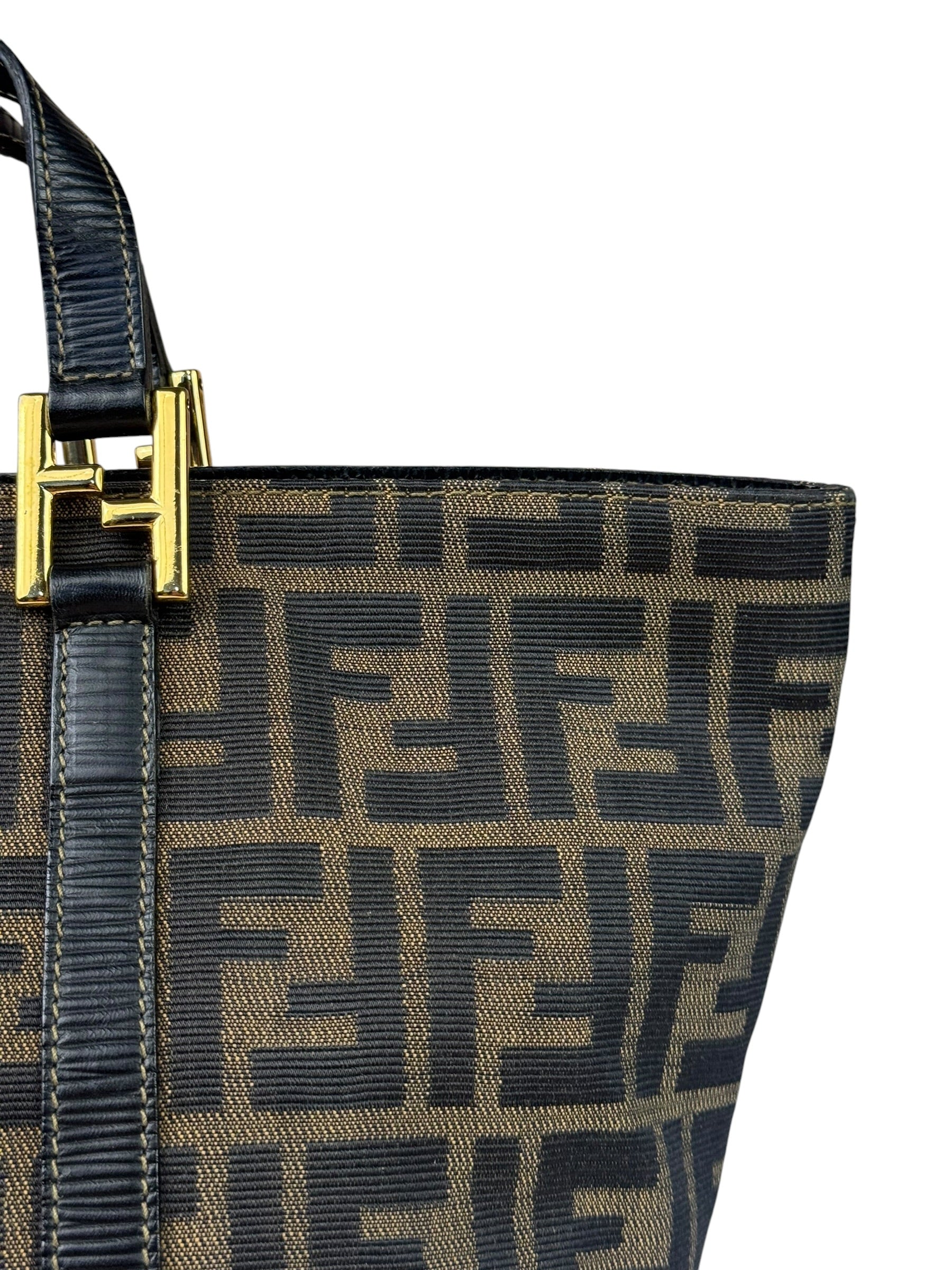 Fendi FF Vintage Zucca Print Top Handle Tote