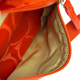 Coach Red/Orange Nylon Getaway Signature File Crossbody