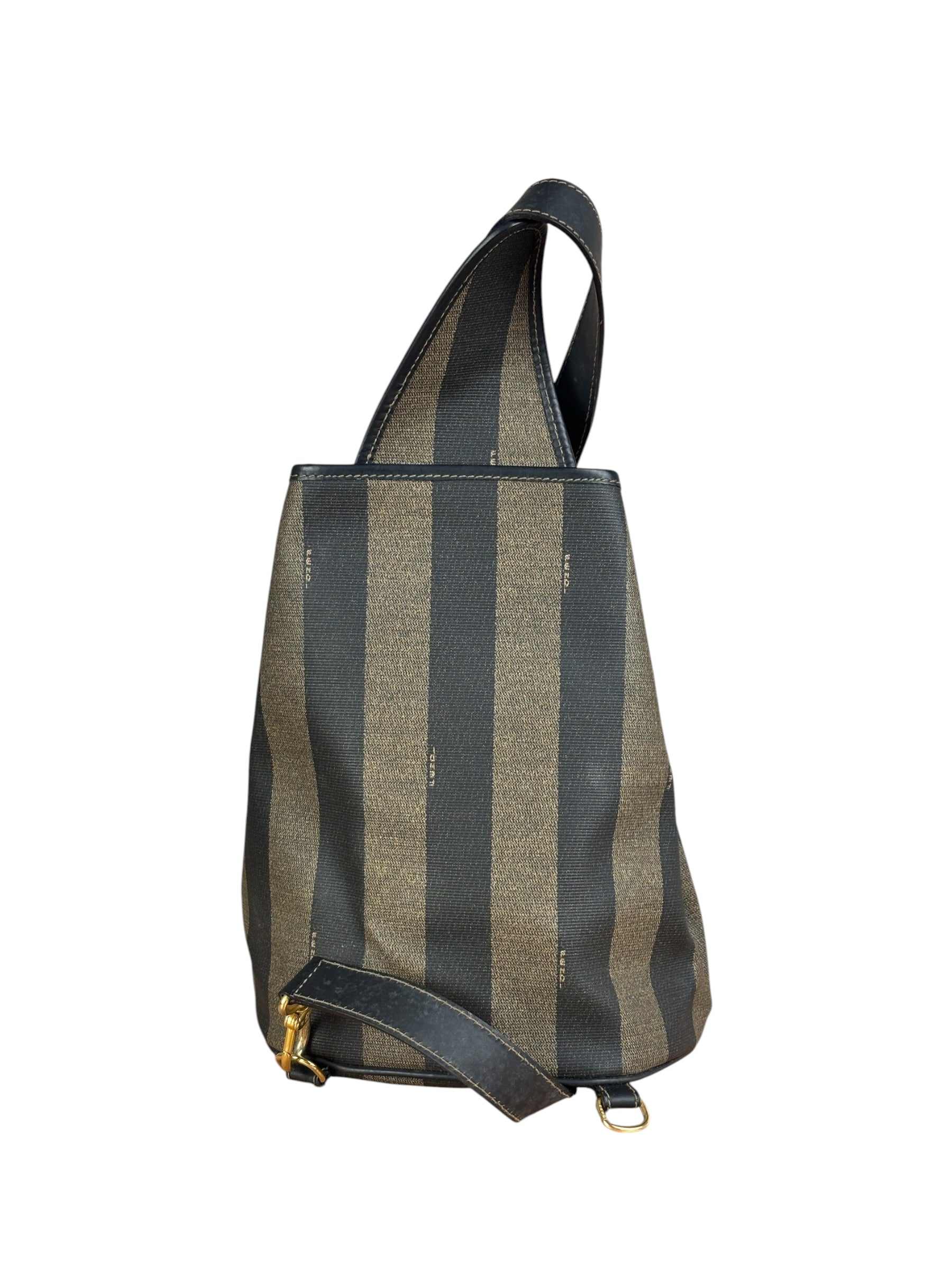Fendi Vintage Pequin Stripped Sling Bag