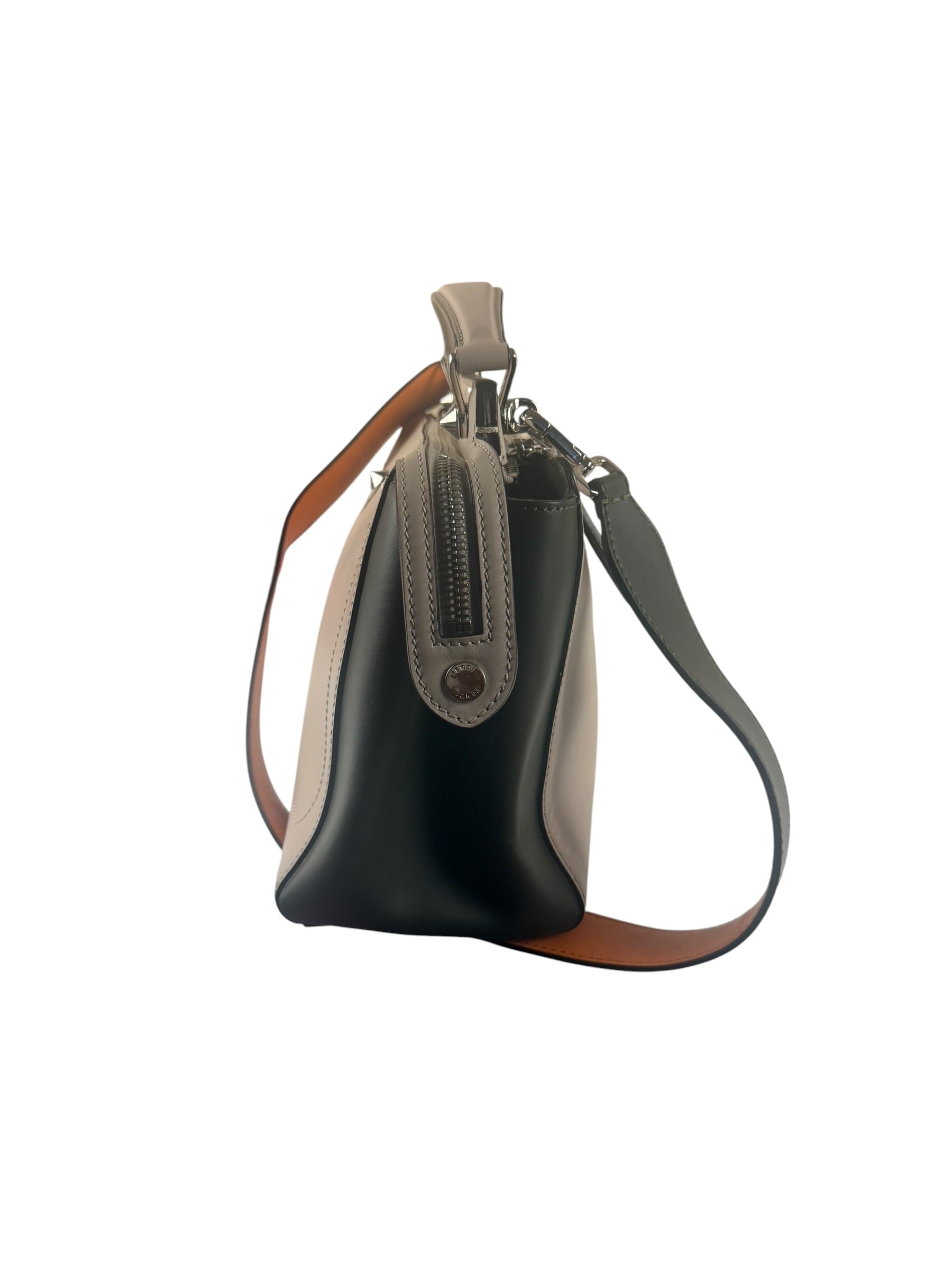 Fendi Tri-Color Leather Dotcom Two-Way Bag