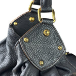 Louis Vuitton Black Calfskin Mahina XL Hobo Bag