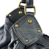 Louis Vuitton Black Calfskin Mahina XL Hobo Bag