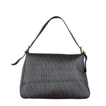 Fendi Brown Leather Zucca Mamma Baguette