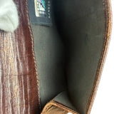 Fendi FF Buckle Canvas Print Compact Wallet