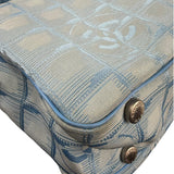 Chanel Blue CC Travel Line Tote Two-Way Bag