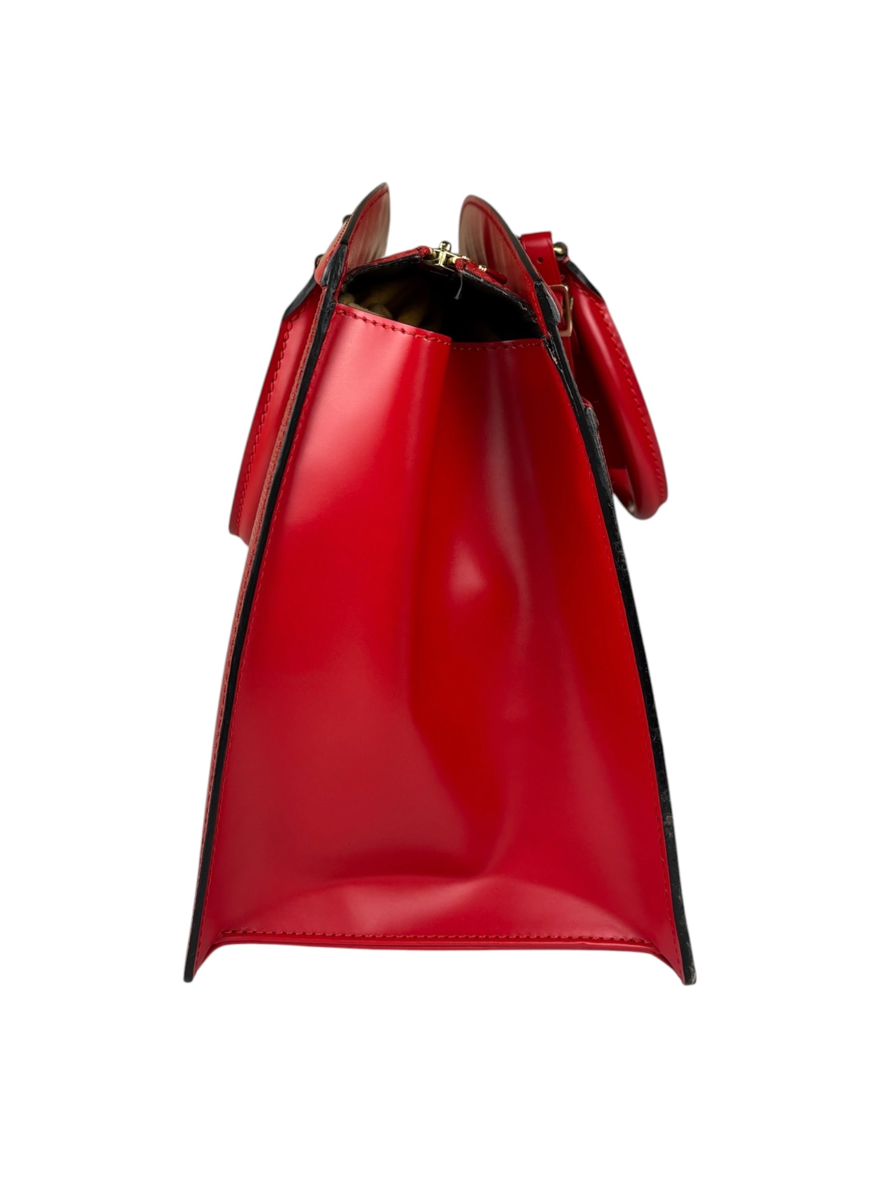 Louis Vuitton Vintage Castillian Red Epi Leather Riviera Handbag